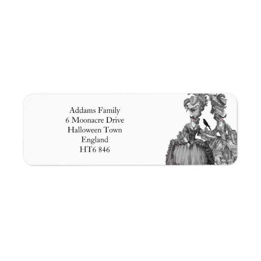 De halloween bal etiket (Voorkant)