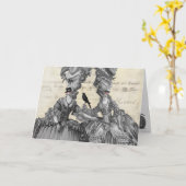 De halloween-bal kaart (Gele Bloem)