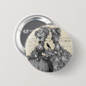 De halloween-bal ronde button 5,7 cm (Voorkant /achterkant)