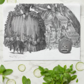 De halloween-bal theedoek (Gevouwen)