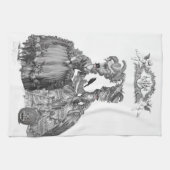 De halloween-bal theedoek (Horizontaal)