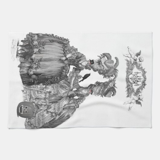 De halloween-bal theedoek (Horizontaal)