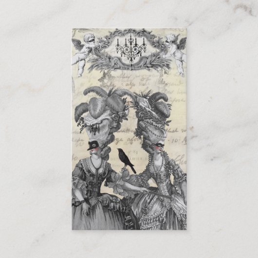 De halloween-bal visitekaartje (Voorkant)