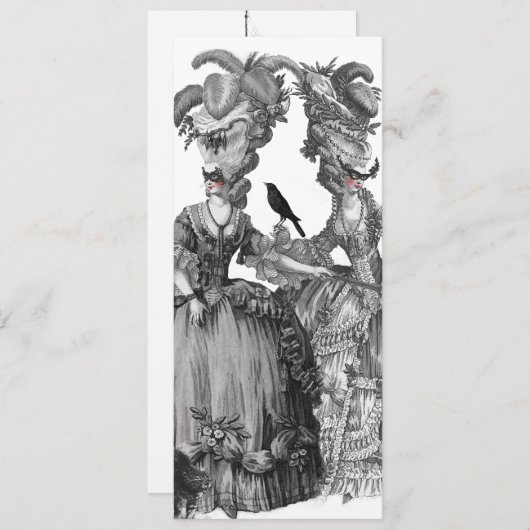 De Halloween Ball kaart (Voorkant / Achterkant)