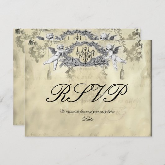 De Halloween Ball RSVP Uitnodiging Briefkaart (Voorkant / Achterkant)