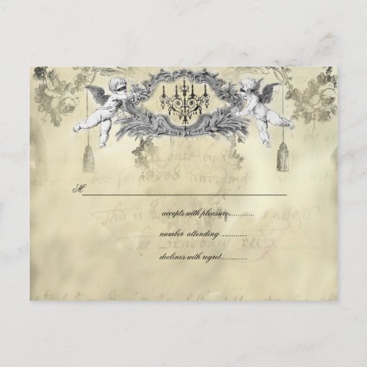 De Halloween Ball RSVP Uitnodiging Briefkaart (Achterkant)