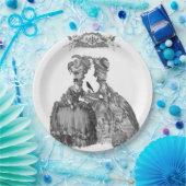 De halloween Ball (witte achtergrond) Papieren Bordje (Feest)