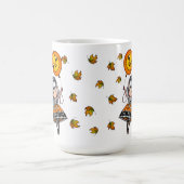 De Halloween-ballon stoot de Magische Mok (Midden)