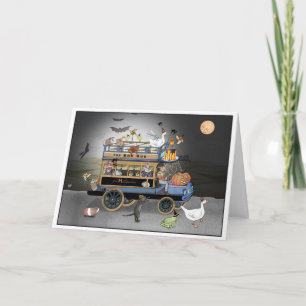De Halloween 'Boo Bus' Kaart