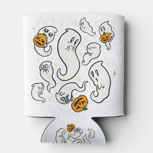 De Halloween Boo Crew - Ghost Party Blikjeskoeler (Achterkant)