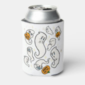 De Halloween Boo Crew - Ghost Party Blikjeskoeler (Blikje Achterkant)