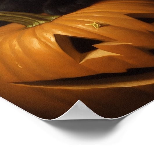 De Halloween Cat Poster (Hoek)