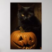 De Halloween Cat Poster (Voorkant)