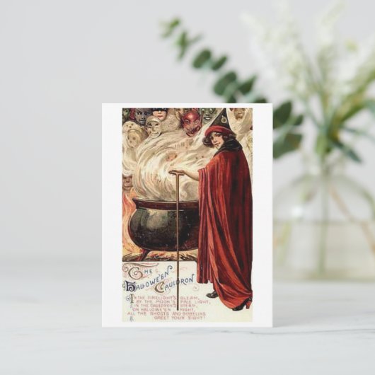 De Halloween Cauldron Briefkaart (Staand voorkant)