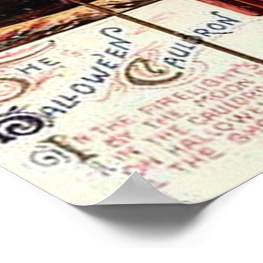 De Halloween Cauldron Poster (Hoek)