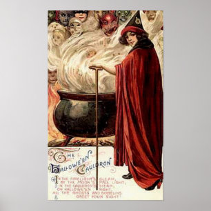 De Halloween Cauldron Poster
