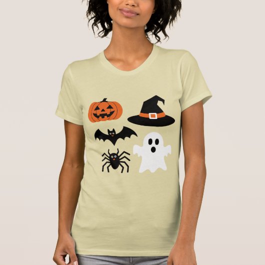 De Halloween Family Ghosts T-shirt voor vrouwen (Voorkant)
