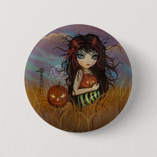 De Halloween Fee Speldje Knop (Voorkant)