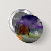 De Halloween Fog - Ronde Button 5,7 Cm (Voorkant /achterkant)
