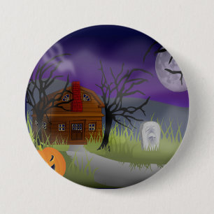De Halloween Fog - Ronde Button 7,6 Cm