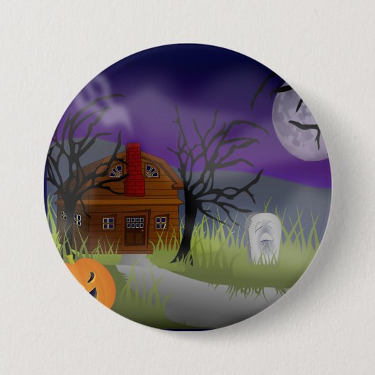 De Halloween Fog - Ronde Button 7,6 Cm (Voorkant)