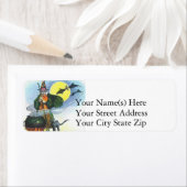 De Halloween Heks  Halloween Etiket (Insitu)