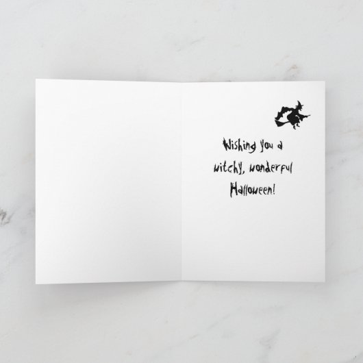 'De Halloween-heks-Kaart' Kaart (Binnen)