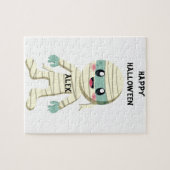 DE HALLOWEEN "MUMMY" KINDER GEPUBLICEERD. LEGPUZZEL (Horizontaal)