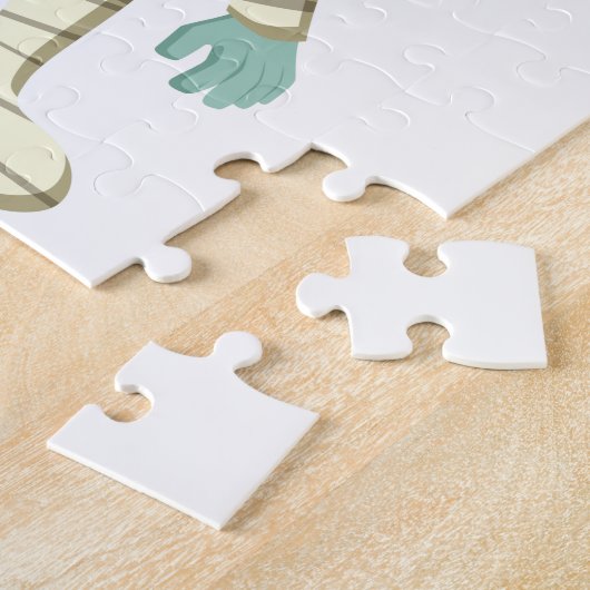 DE HALLOWEEN "MUMMY" KINDER GEPUBLICEERD. LEGPUZZEL (Zijkant)