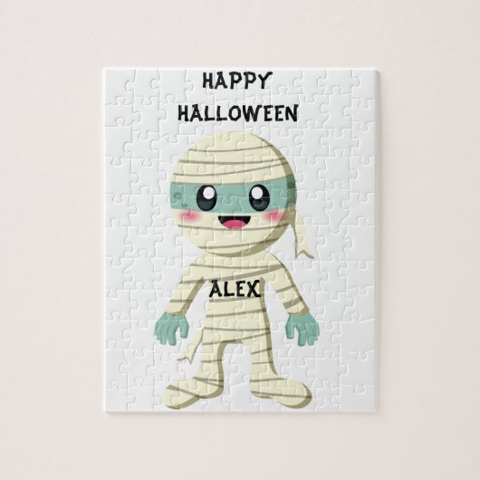 DE HALLOWEEN "MUMMY" KINDER GEPUBLICEERD. LEGPUZZEL (Verticaal)