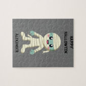 DE HALLOWEEN "MUMMY" KINDER GEPUBLICEERD. LEGPUZZEL (Horizontaal)