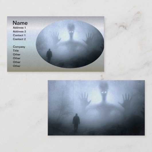 De Halloween Nightmare Visitekaartje (Voorkant / Achterkant)