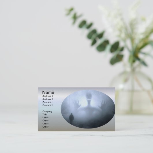 De Halloween Nightmare Visitekaartje (Staand voorkant)