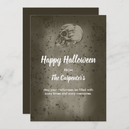 De Halloween schedel Feestdagenkaart