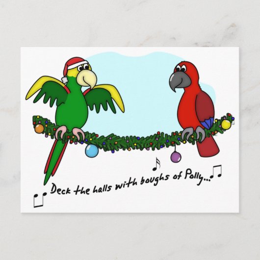 De Halls Parrot decimeren Briefkaart (Voorkant)