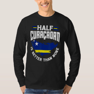 De halve Curaçao-vlag op Curaçao is Batter dan nie T-shirt