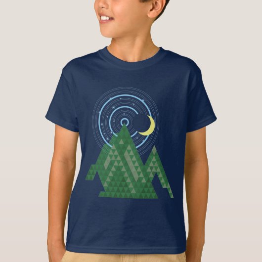 de halve maan in de berg t-shirt (Voorkant)