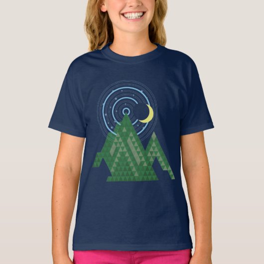 de halve maan in de berg t-shirt (Voorkant)