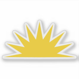 De halve zon op de vlag van Antigua en Barbuda Sticker