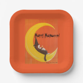 "De halvemaanvormige papieren bord van mevrouw Eli