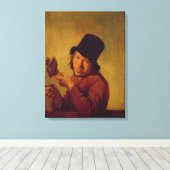 De Ham Eater Canvas Afdruk (Insitu (Houten vloer))