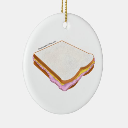 De Ham Sandwich Keramisch Ornament (Rechts)