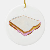 De Ham Sandwich Keramisch Ornament (Voorkant)