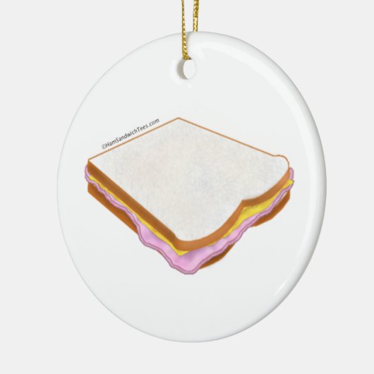 De Ham Sandwich Keramisch Ornament (Links)