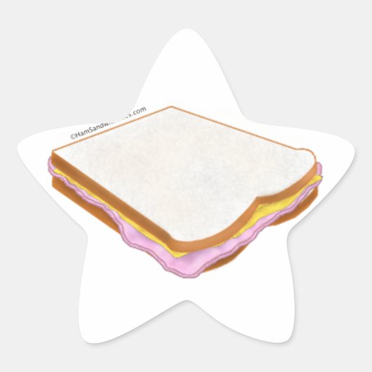 De Ham Sandwich Ster Sticker (Voorkant)