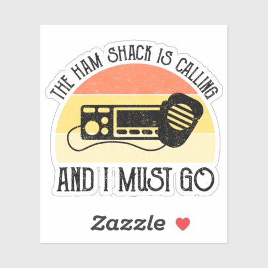 De Ham Shack roept en ik moet gaan Sticker (Vel)