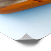 De hamburger kijkt naar jou | AI Art Poster (Hoek)