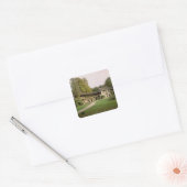 De Hameau van Marie-Antoinette Vierkante Sticker (Envelop)