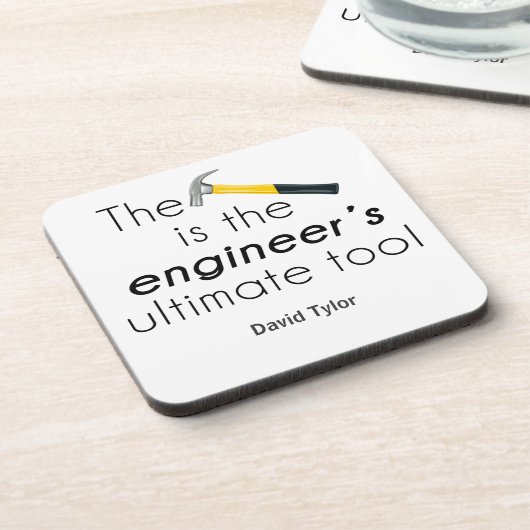 De hamer bier onderzetter (Linkerzijde)