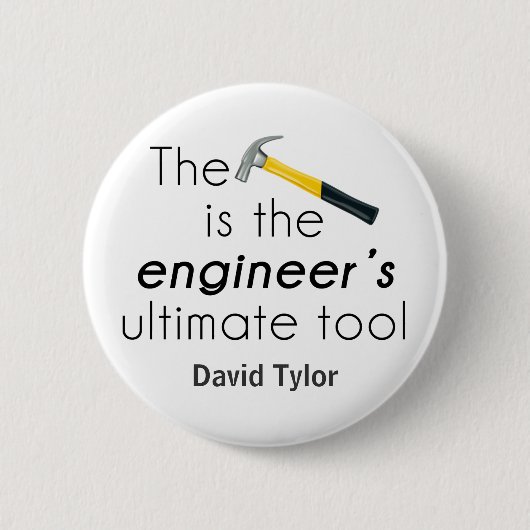 De hamer ronde button 5,7 cm (Voorkant)